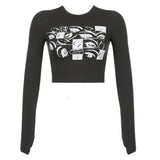 Grunge Eyes Long Sleeve Tee