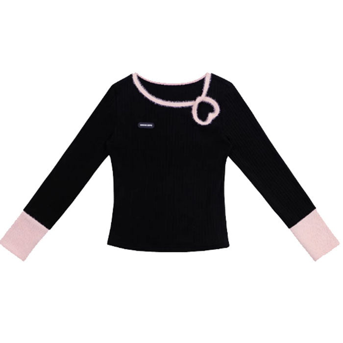 Secret Crush Heart Cutout Top