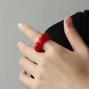 Heart Crush Enamel Ring