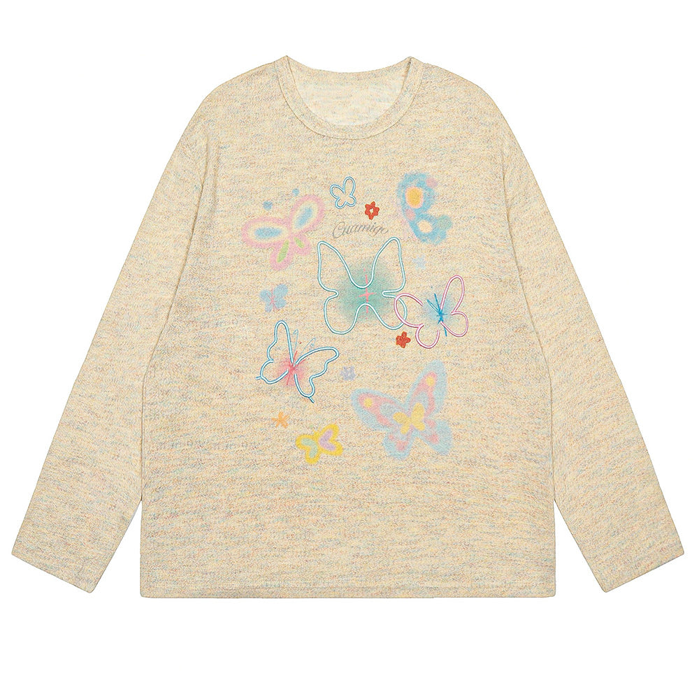 Indie Aesthetic Butterfly Long Sleeve