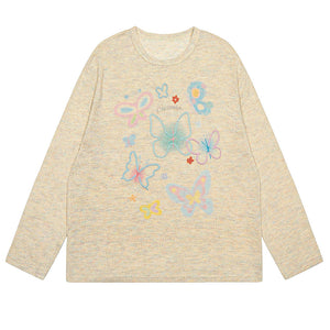 Indie Aesthetic Butterfly Long Sleeve