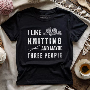 Knitting & 3 People t-shirt