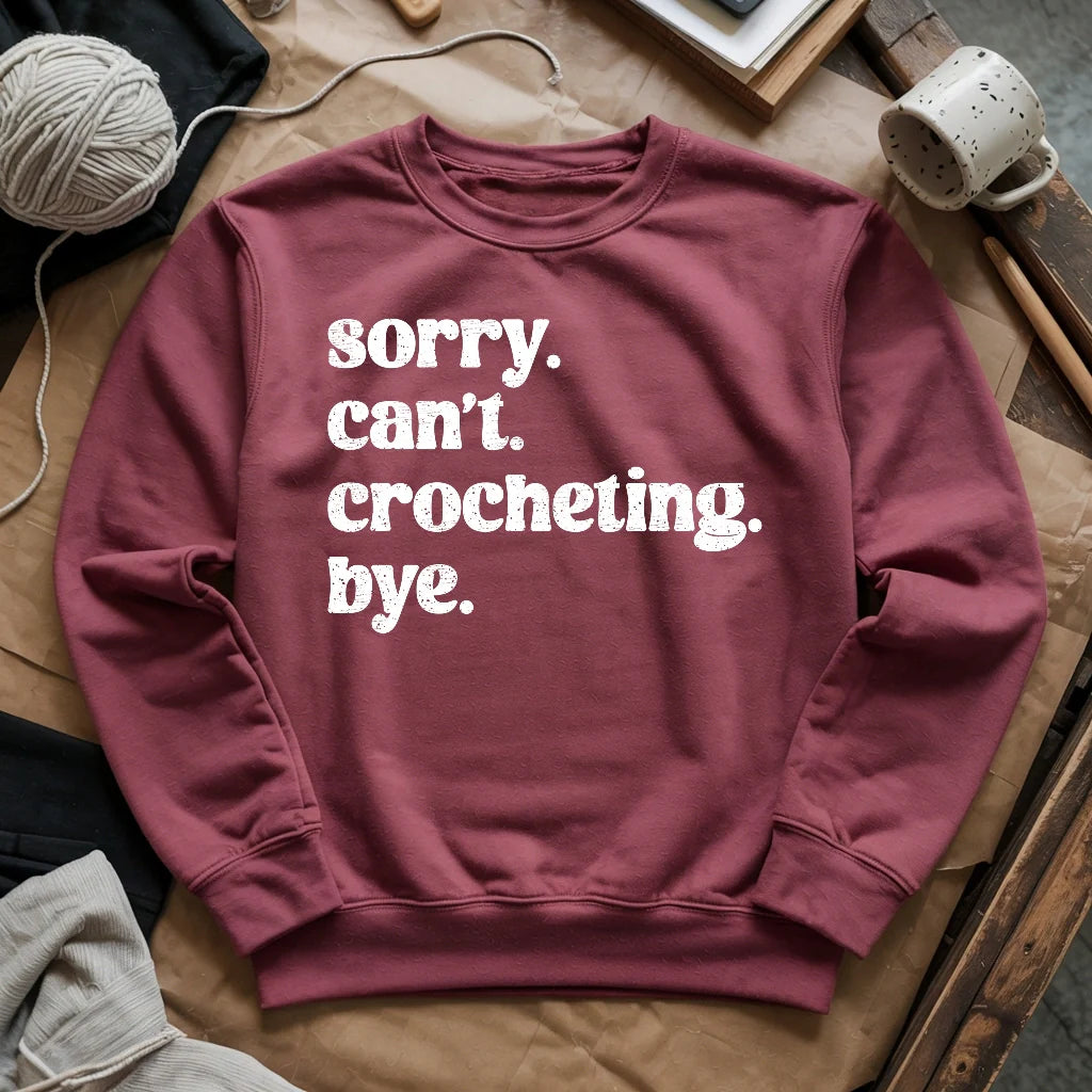 Crocheting. Bye Sweatshirt