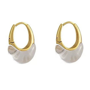 Minimalist Clear Hoop Earrings