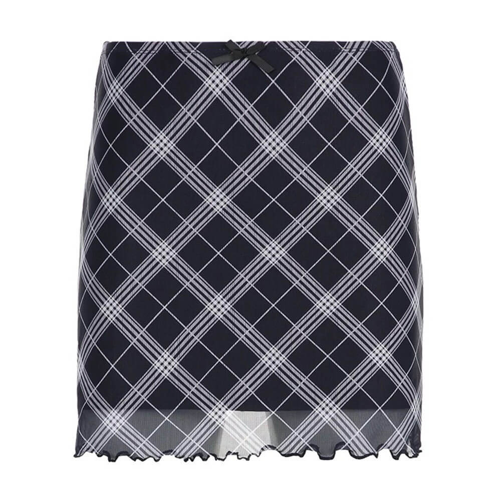 Outta Town Plaid Mini Skirt