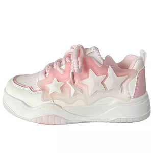 Pastel Aesthetic Star Sneakers