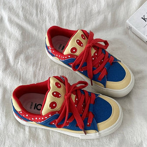 Red Polka Dot Skater Sneakers