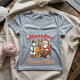 North Pole Crochet Club Lady V-neck