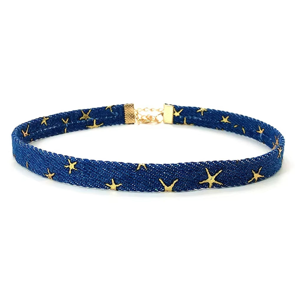 Star Girl Denim Choker