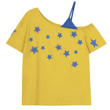 Star Girl Off Shoulder Graphic Tee
