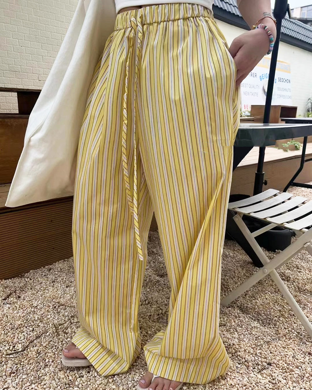 Casual Friday Striped Pants