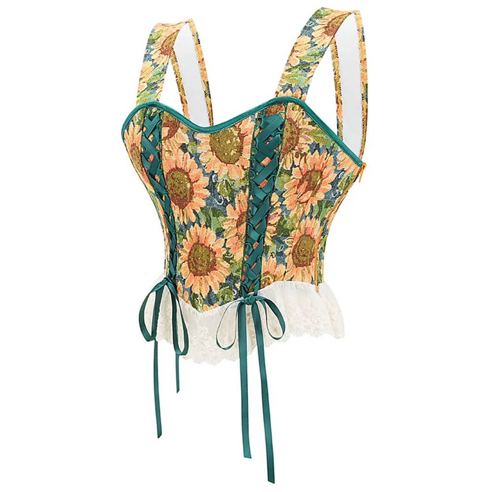 Sunflowers Corset Top