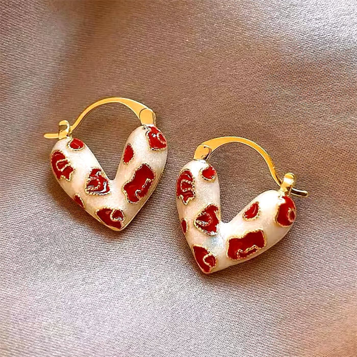 Flirty Baby Vintage Heart Earrings
