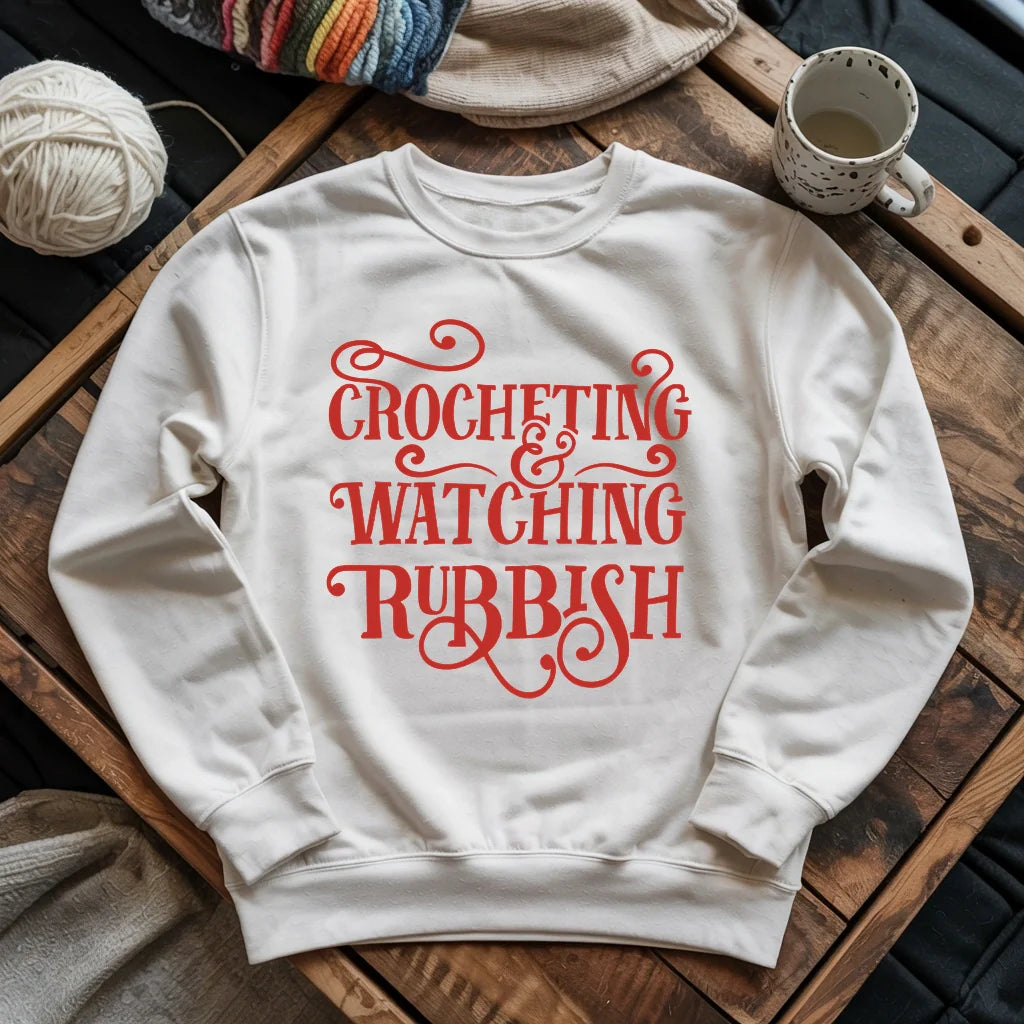 Crochet And Christmas Movie Sweatshirt