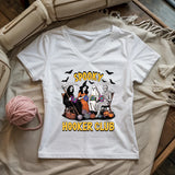 Spooky Crochet Club Lady V-neck