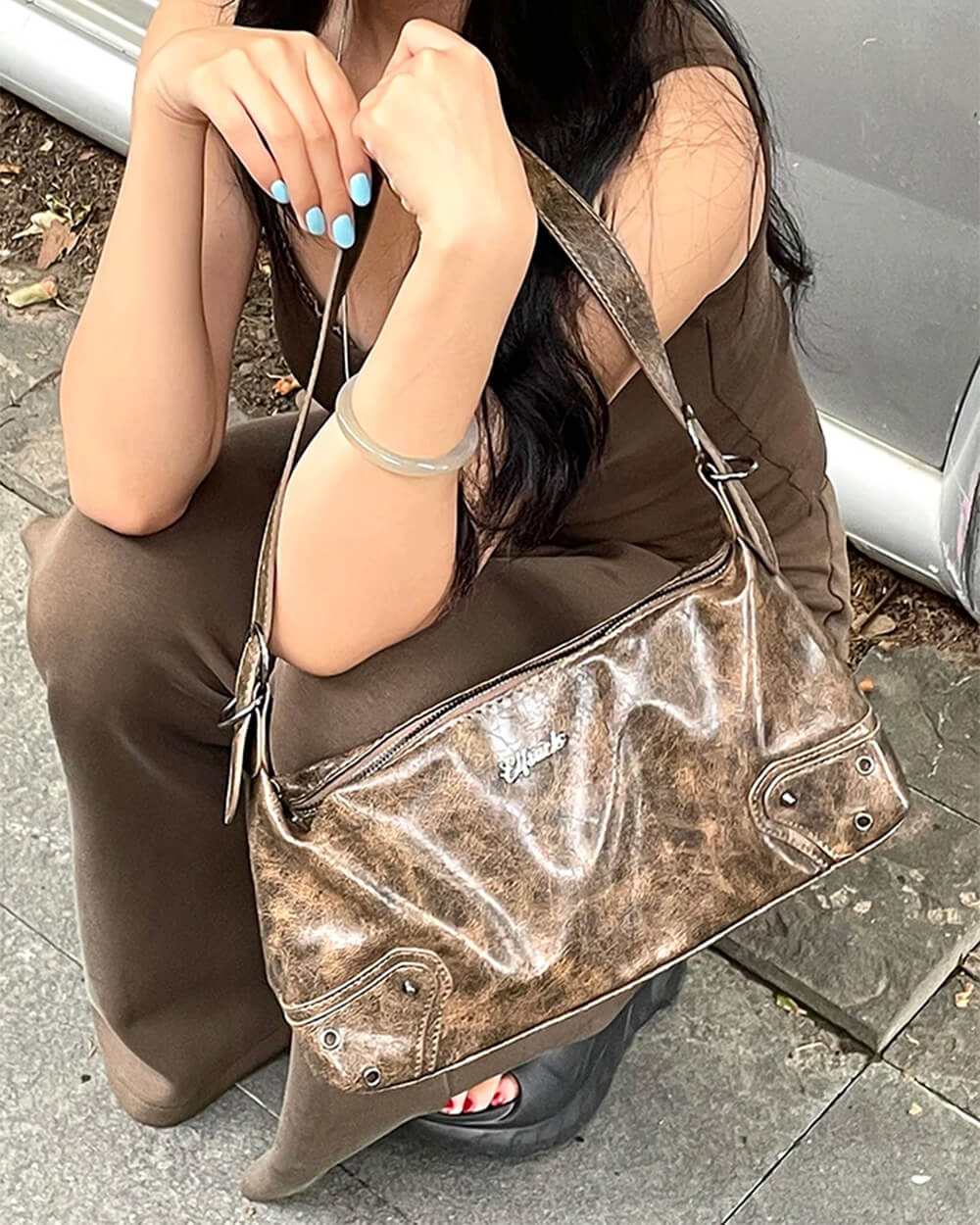 Wild Aura Y2K Baguette Bag