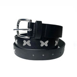 Y2K Butterfly Rhinestone Belt