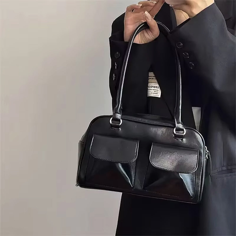 Y2K Double Pocket Shoulder Bag