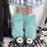 Y2K Fuzzy Leg Warmers