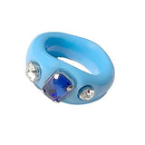 Y2K Rhinestone Acrylic Ring